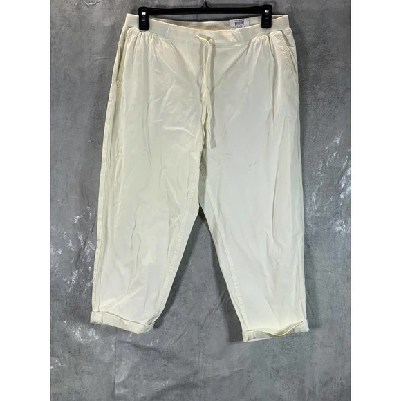 Style & Co Women's Petite Shiitake Twill Mid-Rise Drawstring Pull-On Pant SZP/XL - Picture 1 of 10